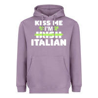 Lavender kiss me im italian t  shirt kiss me i'm irish italian patriotic st pat Heavyweight Hoodie - linhVisuals