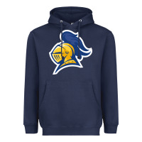 Navy Carleton College Heavyweight Hoodie - linhVisuals