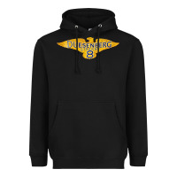 Black duesenberg straight Heavyweight Hoodie - linhVisuals
