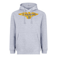 Heather Grey duesenberg straight Heavyweight Hoodie - linhVisuals