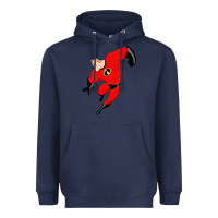 Navy incredibles Heavyweight Hoodie - linhVisuals