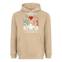 Mushroom trance music retro vintage dj gift t shirt Heavyweight Hoodie - linhVisuals