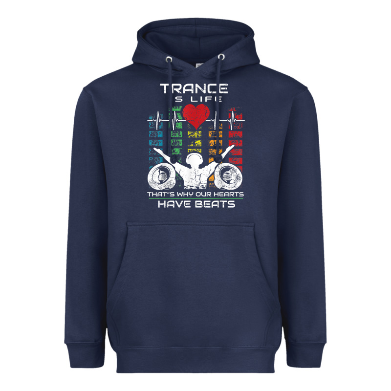 Trance Music Retro Vintage Dj Gift T Shirt Heavyweight Hoodie by linhVisuals | Teevron