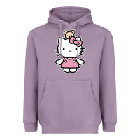Lavender kitty Heavyweight Hoodie - linhVisuals
