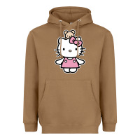 Toasted Coconut kitty Heavyweight Hoodie - linhVisuals