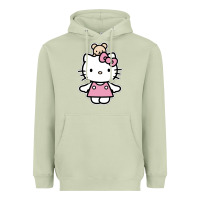 Matcha kitty Heavyweight Hoodie - linhVisuals