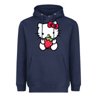 Navy kitty Heavyweight Hoodie - linhVisuals