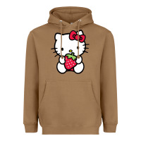 Toasted Coconut kitty Heavyweight Hoodie - linhVisuals
