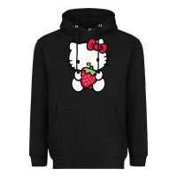 Black kitty Heavyweight Hoodie - linhVisuals