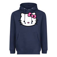 Navy kitty Heavyweight Hoodie - linhVisuals