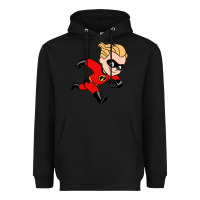 Black incredibles Heavyweight Hoodie - linhVisuals