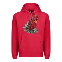 Cardinal dominique rooster head Premium Hoodie - LillyAllenDesigns