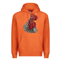 Carrot dominique rooster head Premium Hoodie - LillyAllenDesigns