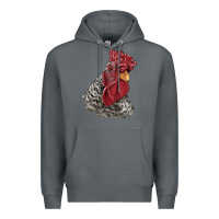 Rock dominique rooster head Premium Hoodie - LillyAllenDesigns