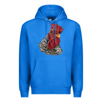 True Royal dominique rooster head Premium Hoodie - LillyAllenDesigns