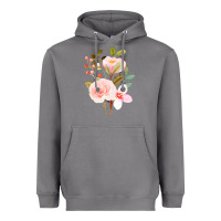 Storm Bouquet Floral Heavyweight Hoodie - linhVisuals