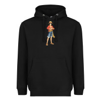 Black one piece Heavyweight Hoodie - linhVisuals