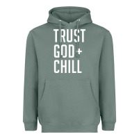Sage trust god and chill tee vintage pullover hoodie Heavyweight Hoodie - linhVisuals