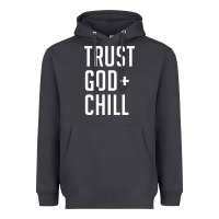 Smoke trust god and chill tee vintage pullover hoodie Heavyweight Hoodie - linhVisuals