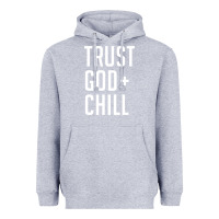 Heather Grey trust god and chill tee vintage pullover hoodie Heavyweight Hoodie - linhVisuals