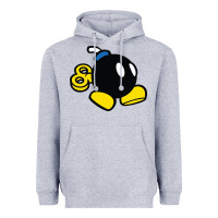Heather Grey bomb Heavyweight Hoodie - linhVisuals