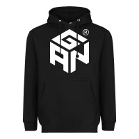 Black Gancube Heavyweight Hoodie - linhVisuals