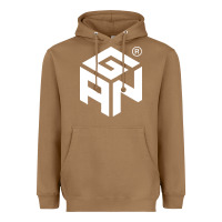 Toasted Coconut Gancube Heavyweight Hoodie - linhVisuals