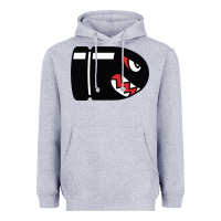 Heather Grey bullet bill Heavyweight Hoodie - linhVisuals