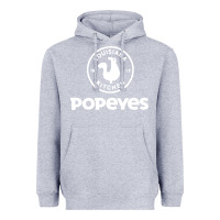 Heather Grey Popeyes Heavyweight Hoodie - linhVisuals