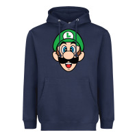Navy luigi Heavyweight Hoodie - linhVisuals