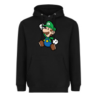 Black paper luigi Heavyweight Hoodie - linhVisuals