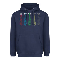 Navy Tally Hall Ties Heavyweight Hoodie - linhVisuals