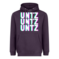 Plum untz untz untz techno dubstep riddim raver dj party t shirt Heavyweight Hoodie - linhVisuals