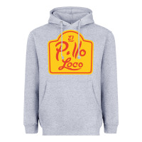 Heather Grey el pollo loco Heavyweight Hoodie - linhVisuals