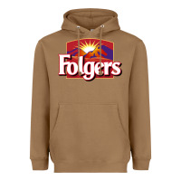 Toasted Coconut folgers Heavyweight Hoodie - linhVisuals