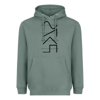 Sage vintage analog synthesizer techno waveform   synth nerd raglan basebal Heavyweight Hoodie - linhVisuals