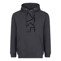 Smoke vintage analog synthesizer techno waveform   synth nerd raglan basebal Heavyweight Hoodie - linhVisuals