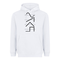 White vintage analog synthesizer techno waveform   synth nerd raglan basebal Heavyweight Hoodie - linhVisuals
