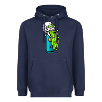 Navy skull pez Heavyweight Hoodie - linhVisuals