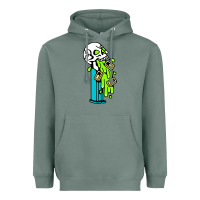 Sage skull pez Heavyweight Hoodie - linhVisuals