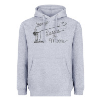 Heather Grey george lassos the moon   its a wonderful life Heavyweight Hoodie - linhVisuals