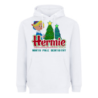 White hermie the elf dentistry    rudolph the red nosed reindeer Heavyweight Hoodie - linhVisuals