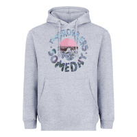 Heather Grey the growlers Heavyweight Hoodie - linhVisuals