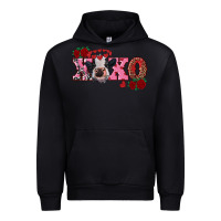 Black xoxo calf Urban Hoodie - RanaPortraitStore