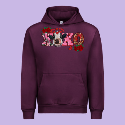 Xoxo Calf Urban Hoodie Designed By Ranaportraitstore