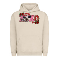 Pigment French Oak xoxo calf Urban Hoodie - RanaPortraitStore