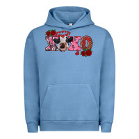 Pigment Pebble Blue xoxo calf Urban Hoodie - RanaPortraitStore