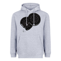 Heather Grey oreo lover Heavyweight Hoodie - linhVisuals