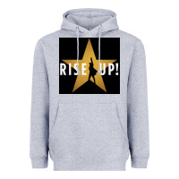 Heather Grey rise up! hamilt musical broadway Heavyweight Hoodie - linhVisuals