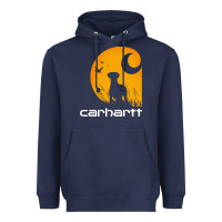 Navy carhartt vintage Heavyweight Hoodie - linhVisuals
